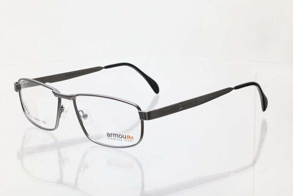 ArmouRx 7400 Grey ARX Z87-2+ 56-16-140mm Eyeglass FRAMES ONLY - NEW WITH DEFECTS
